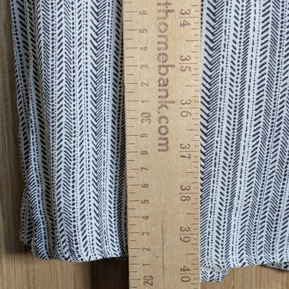 Hem & Thread Womens Small Black White Chevron‎ Print Lined Maxi Skirt Boho Indie - Picture 8 of 8